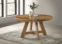 Load image into Gallery viewer, Danvers - Round Wood Dining Table - Brown Oak
