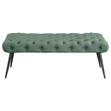 Load image into Gallery viewer, Ella - Upholstered Tufted Bench Metal Legs