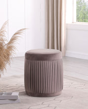 Load image into Gallery viewer, Tovar - Round Upholstered Ottoman - Mauve