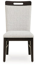 Load image into Gallery viewer, Neymorton - Light Gray / Brown - Dining Upholstered Side Chair (Set of 2)