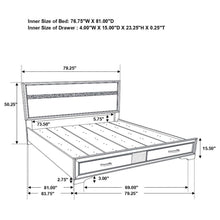 Load image into Gallery viewer, Miranda - Storage Wood Panel Bed