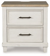 Load image into Gallery viewer, Shaybrock - Antique White / Brown - Two Drawer Night Stand