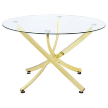 Load image into Gallery viewer, Beckham - Round Glass Top Dining Table
