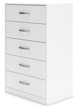 Load image into Gallery viewer, Flannia - White - Five Drawer Chest - 46&quot; Height