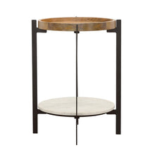 Load image into Gallery viewer, Adhvik - Round Table With Marble Shelf