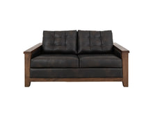 Load image into Gallery viewer, Walnut - Loveseat - Licorice Black