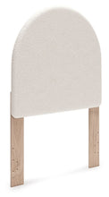 Load image into Gallery viewer, Arloster - White / Tan - Twin Upholstered Panel Headboard