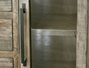 Loft Brown - Buffet And Hutch With 6 Drawers / 6 Doors - Two Tone Gray / Brown