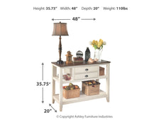 Load image into Gallery viewer, Whitesburg - Brown / Cottage White - Dining Room Server