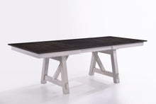 Load image into Gallery viewer, Maisie - Dining Table Top &amp; Base - White / Dark Brown