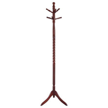 Load image into Gallery viewer, Riona - 6 Hook Freestanding Wood Coat Rack Hat Hanger - Merlot