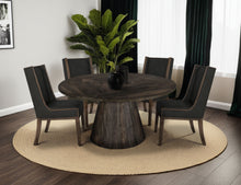 Load image into Gallery viewer, Black Balam - Round Dining Table - Oil Black