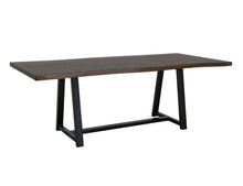 Load image into Gallery viewer, Walnut - Trestle Dining Table - Walnut Brown