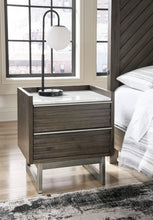 Load image into Gallery viewer, Arkenton - Grayish Brown / White - Two Drawer Night Stand