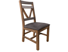 Load image into Gallery viewer, Loft Brown - Upholstered Seat Wooden Chair (Set of 2) - Two Tone Gray / Brown