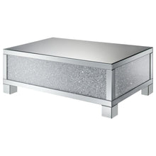 Load image into Gallery viewer, Gillian - Rectangular Mirrored Acrylic Coffee Table - Silver