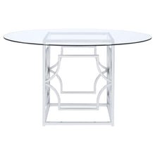 Load image into Gallery viewer, Starlight - Round Glass Top Metal Dining Table