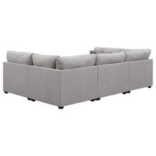 Load image into Gallery viewer, Cambria - 4 Piece Upholstered Modular Sectional Sofa - Gray