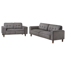 Load image into Gallery viewer, Deerhurst - Upholstered Tufted Track Arm Sofa Set