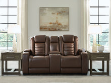 Load image into Gallery viewer, High Impact - Tobacco - Power Reclining Loveseat With Console / Adj Hdrst