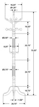 Load image into Gallery viewer, Achelle - 11 Hook Freestanding Coat Rack Hanger