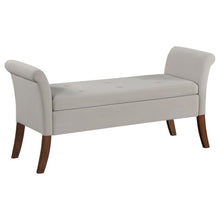 Load image into Gallery viewer, Farrah - Velvet Upholstered Rolled Arm Storage Bench