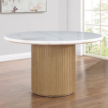 Load image into Gallery viewer, Colvin - Round Marble Dining Table - White