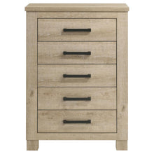 Load image into Gallery viewer, Oakglen - 5-Drawer Bedroom Chest Of Drawers - Weathered Oak