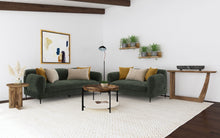 Load image into Gallery viewer, Jade - 2 Piece Chenille Upholstered Sofa Set - Green