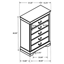 Load image into Gallery viewer, Louis Philippe - Five-drawer Chest
