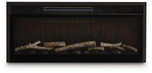 Load image into Gallery viewer, Entertainment Accessories - Black - Fireplace Insert With Faux Birch Log Set