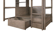 Load image into Gallery viewer, Callistus - Twin Workstation Loft Bed - Warm Gray