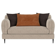 Load image into Gallery viewer, Jade - Chenille Upholstered Modern Track Arm Loveseat