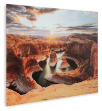 Load image into Gallery viewer, Deemsdon - Blue / Amber - Wall Art