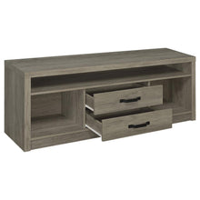 Load image into Gallery viewer, Burke - 2-Drawer Engineered Wood TV Stand - Gray Driftwood
