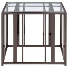 Load image into Gallery viewer, Adri - Rectangular Glass Top Side End Table