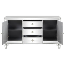 Load image into Gallery viewer, Leticia - 3-Drawer Mirrored Storage Accent Cabinet - Silver