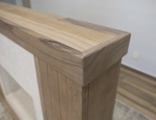 Load image into Gallery viewer, Natural Parota - Fireplace Console - Brown Cappuccino