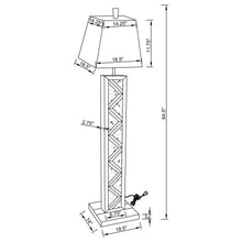 Load image into Gallery viewer, Carmen - Empire Mirrored Acrylic Floor Lamp - Silver