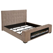 Load image into Gallery viewer, Senna - Upholstered Audio Flame Visualizer Bed
