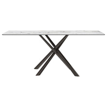 Load image into Gallery viewer, Carvell - Rectangular Sintered Stone Dining Table - Mirage White