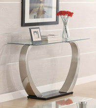 Load image into Gallery viewer, Pruitt - Glass Top Metal Base Table