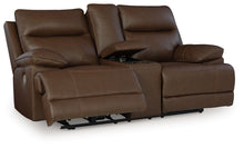 Load image into Gallery viewer, Vonryan - Tobacco - Power Reclining Loveseat With Console / Adj Headrest