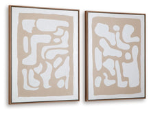 Load image into Gallery viewer, Waldett - Beige / White - Wall Art Set (Set of 2)