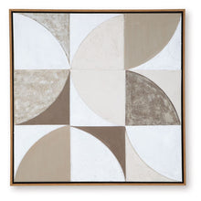 Load image into Gallery viewer, Harelman - Tan / Taupe / White - Wall Art