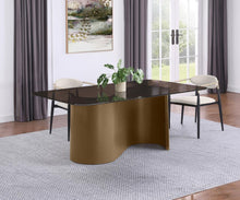 Load image into Gallery viewer, Edson - Rectangular Glass Top Dining Table - Bronze