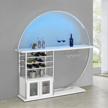 Load image into Gallery viewer, Risley - 2-Door Circular LED Home Bar With Wine Storage