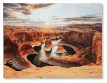 Load image into Gallery viewer, Deemsdon - Blue / Amber - Wall Art
