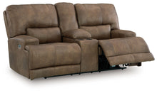 Load image into Gallery viewer, Beckley Place - Earth - Power Reclining Loveseat With Console / Adjustable Headrest