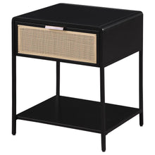 Load image into Gallery viewer, Amherst - 1-Drawer Radio Weave Rattan Metal Side Table